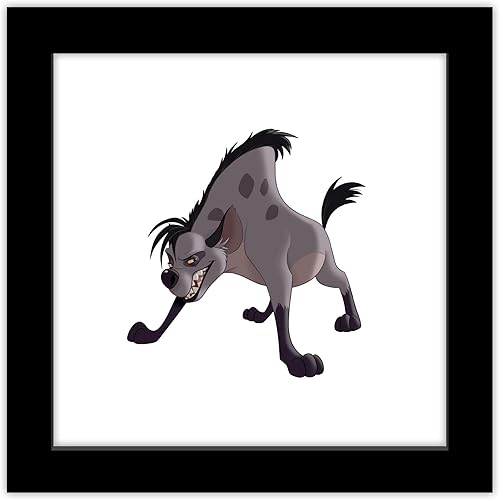 Trends International Gallery Pops Disney The Lion King - Póster de pared de Shenzi, 12 x 12 pulgadas, versión enmarcada en negro
