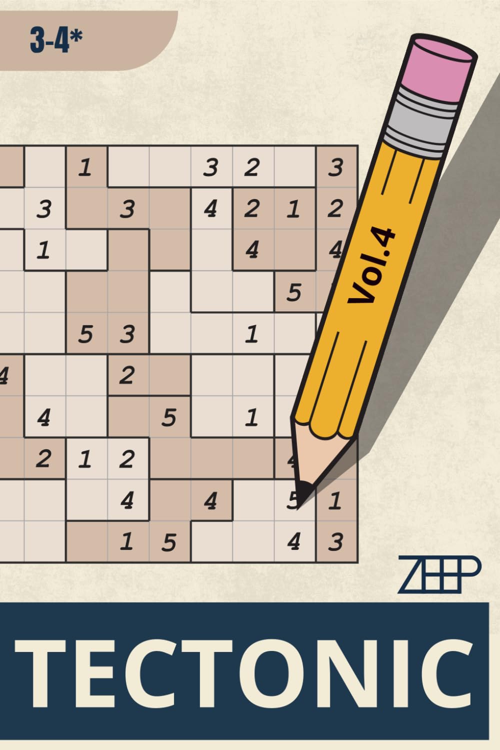 Tectonic Puzzelboek 3-4 Sterren Vol.4 | 300 Logische Tectonic Puzzels voor Volwassenen: Voor puzzelaars die willen groeien in logisch denkvermogen met ... en ontspanning ook bekend als Suguru