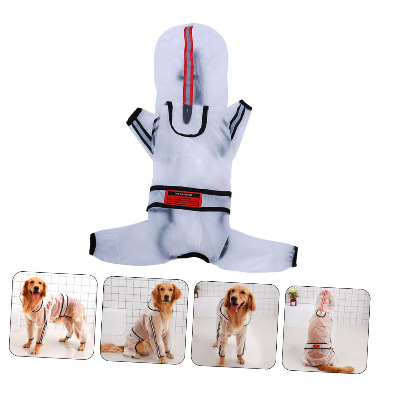Manteaux de Pluie imperméables pour Chien, imperméable pour Chien, 2 pièces, imperméable pour Animal Domestique, Poncho, Veste de Pluie, Fournitures pour animau