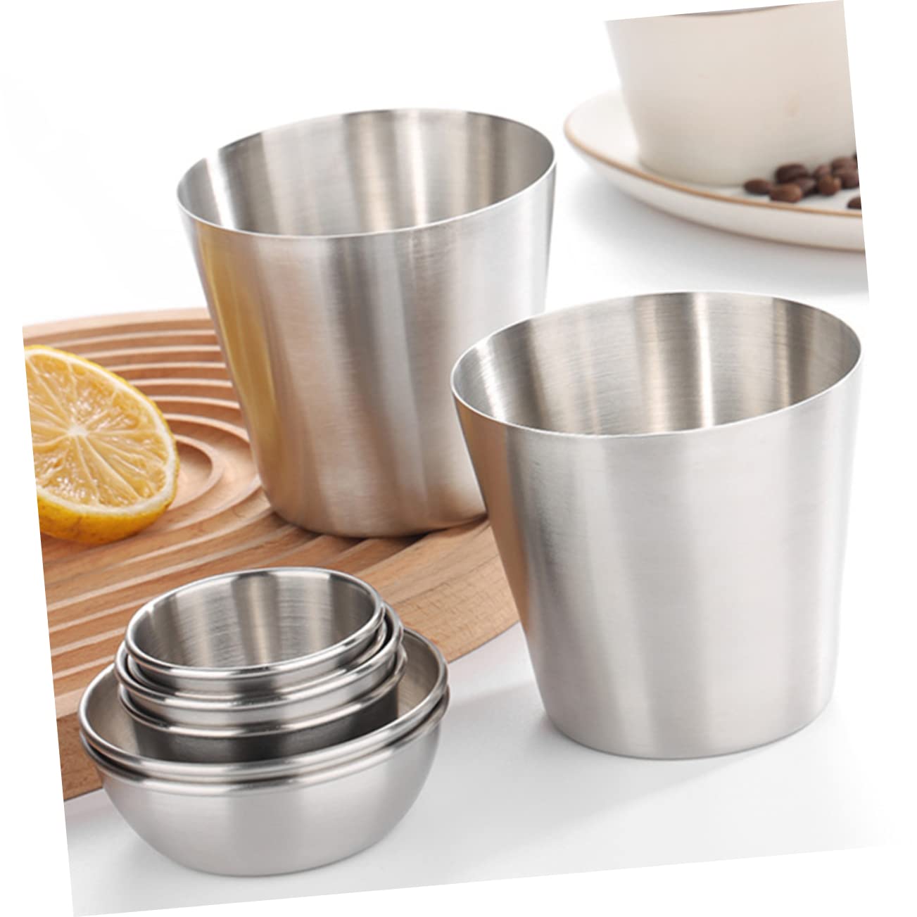 Amosfun 8 Pezzi Mini Tazza Per Salsa Piccole Ciotole Per - Foto 6