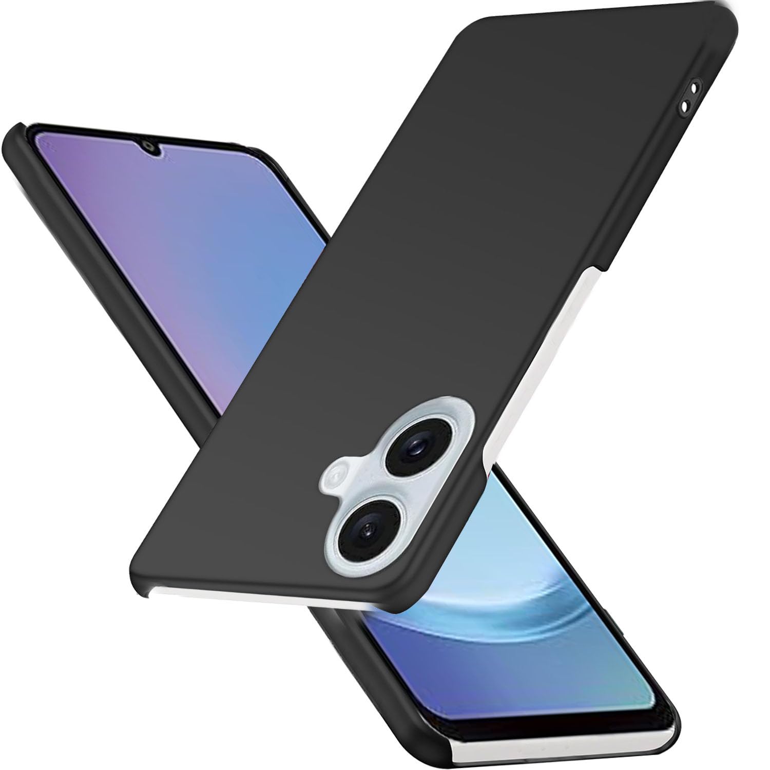 Wojiaozvlf 極薄 Galaxy A25 5G SC-53F/SCG33 ケース 薄型 GalaxyA25 ケース PCマット質感 超軽量 黄変防止 指紋防 擦り傷防止 手触り良い 全面保護 超耐磨 耐衝撃 ギャラクシー A25 カバー ワイヤレス充電対応 ブラック