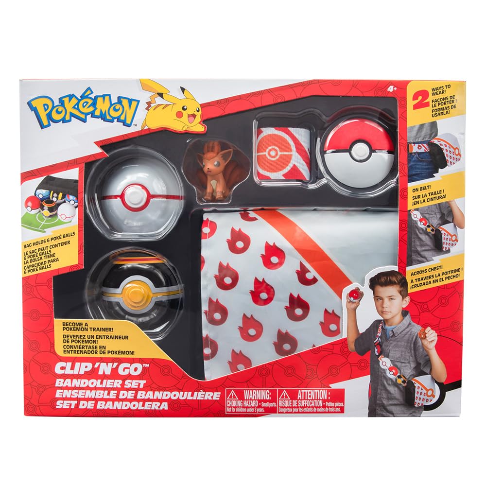 Pokémon Sac à Bandoulière Garçon - Design Pokeball Classique Réglable Cadeau Enfant