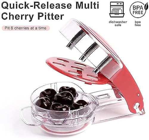 Miniatura 5 de 6 removedores de semillas de cerezo removedor de foso de cereza multifuncional removedor rápido de pozos herramientas de cocina doméstica removedor