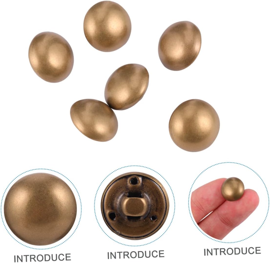 Angoily 100Pcs Retro Round Vintage Metal Blazer Buttons Set for Coats Jackets Jeans and DIY Crafts Durable and Erosion Resistant for Clothing Decoration