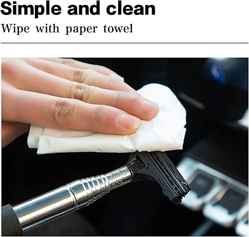 Miniatura 6 de jeseny 2 limpiaparabrisas telescópico de espejo retrovisor para automóvil limpiador telescópico de espejo de 386in de largo herramienta de limpieza