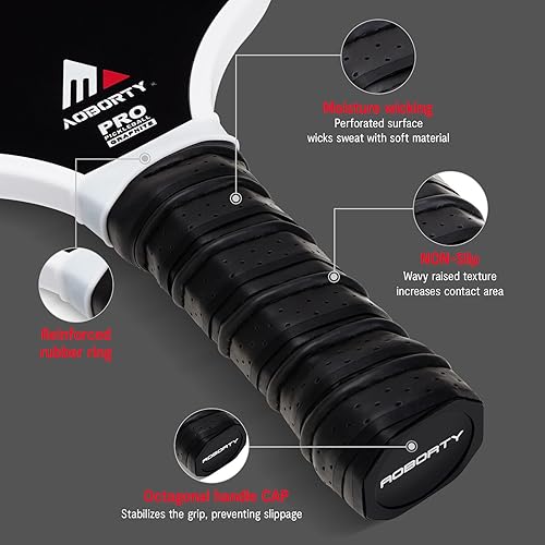 Miniatura 3 de USAPA - Paquete de 4 palas de pickleball  Juego de 4 raquetas de grafito claro de primera calidad con cara de fibra y polímero con núcleo de panal