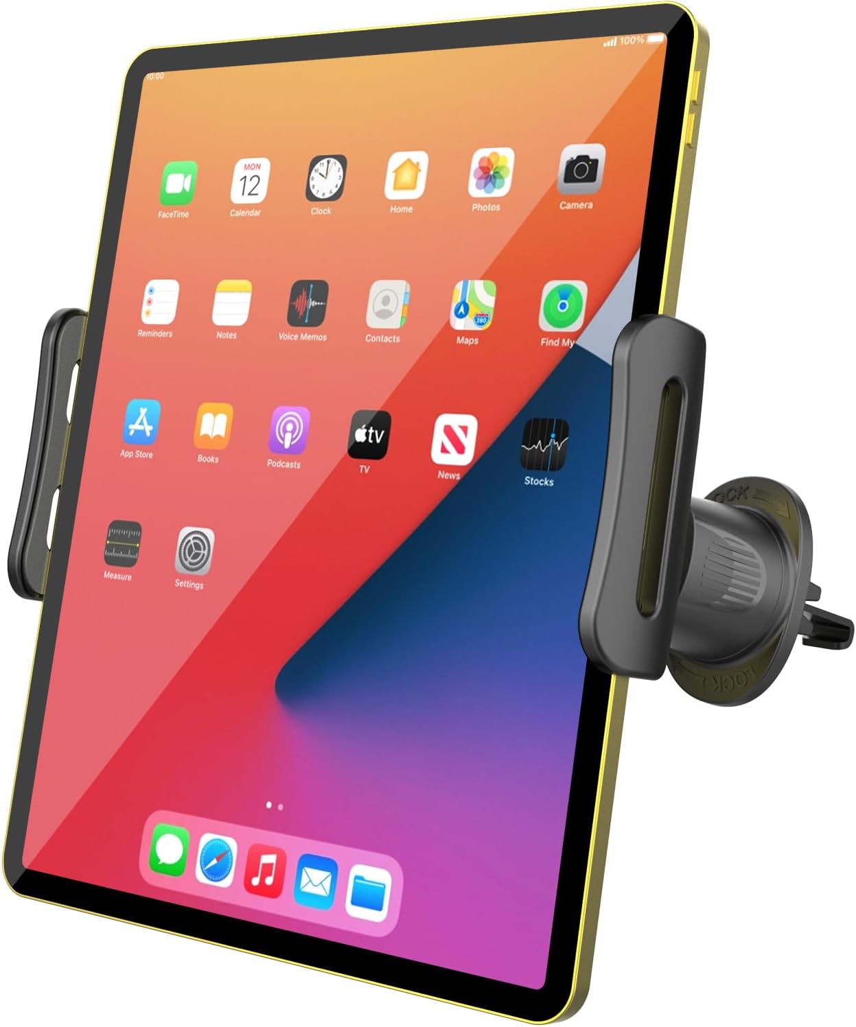 for iPad Car Mount Air Vent Tablet Holder Upgraded Metal Hook for 5-11 Inch Samsung Galaxy Tablets iPad Pro Air Mini iPhone Cell Phone