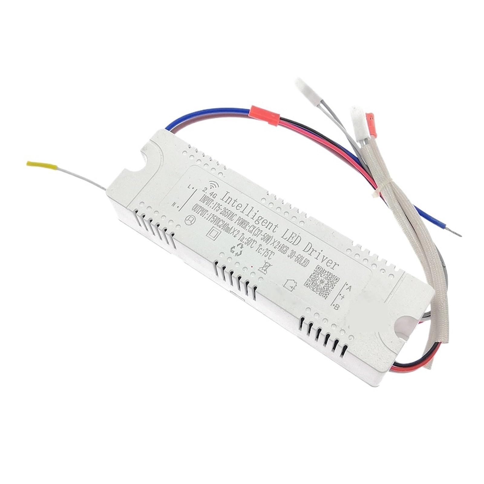 Sterownik LED 2,4 GHz, inteligentny zasilacz RGB 37-50 W x 2 (30-60 LED), pilot i przez aplikację.