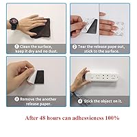 Vista 5 de MiDube - 60 cintas de espuma de doble cara negra, almohadilla fuerte de 1.58 pulgadas de diámetro, montaje autoadhesivo adecuado para superficie