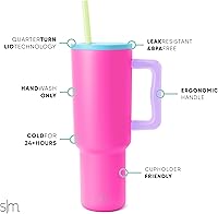 Vista 168 de Simple Modern - Vaso Trek de 40 onzas con asa y tapa con sorbete, taza de viaje de acero inoxidable con aislamiento, apta para portavasos Bosque