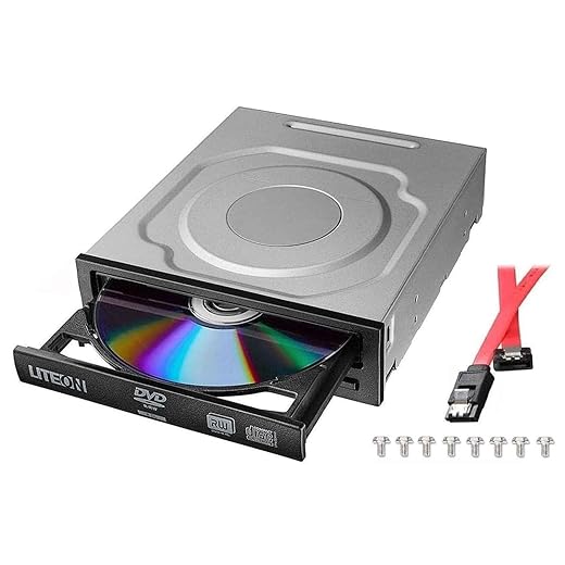 Lite-On Super AllWrite IHAS124-04-KIT 24X DVD+/-RW Dual Layer Burner + Nero 12 Essentials Burning Software + Sata Cable Kit