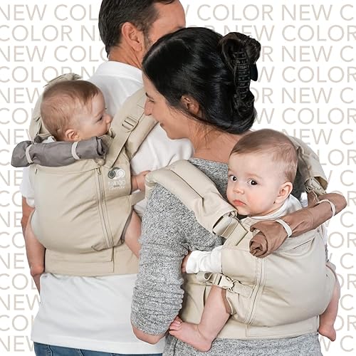 Miniatura 6 de TwinGo Portabebés  Modelo de aire  Gris frío  Ideal para todas las estaciones  Malla transpirable  Totalmente ajustable en tándem o 2 portabebés