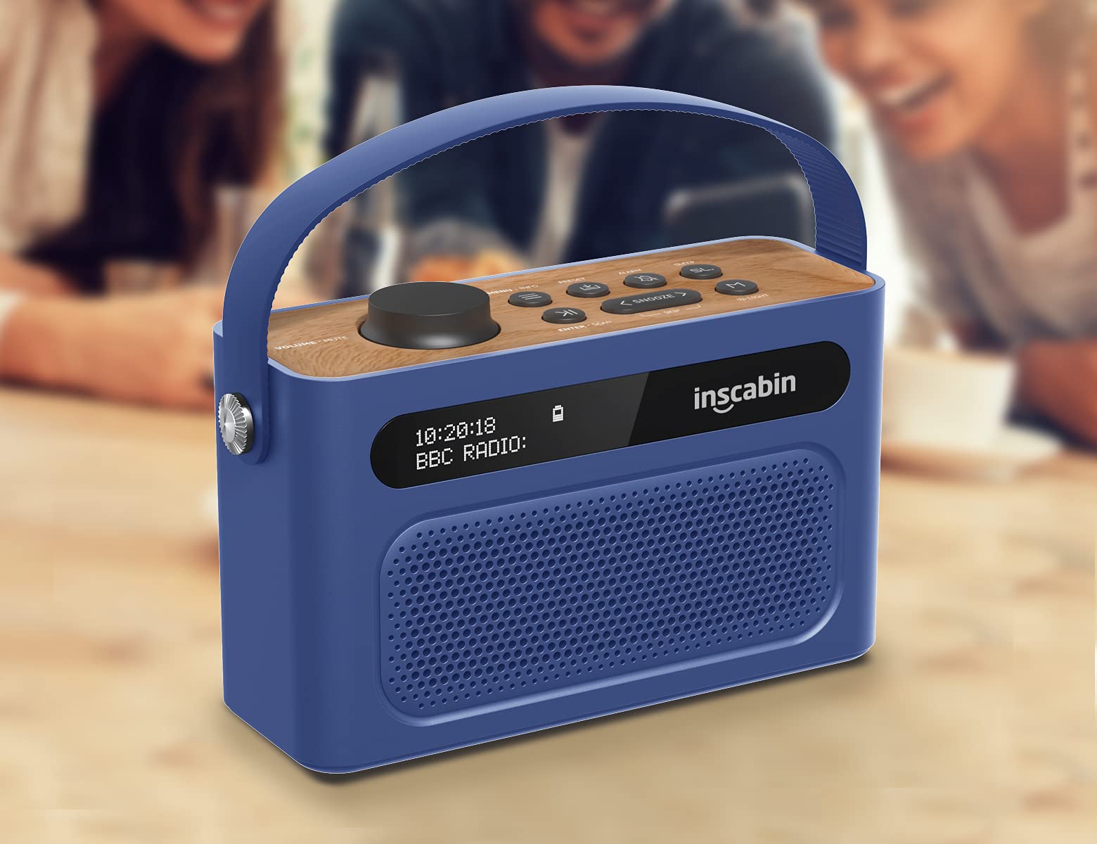 Radio Digitale Inscabin M60 DAB/FM - Bluetooth Altoparlante Stereo Ricaricabile