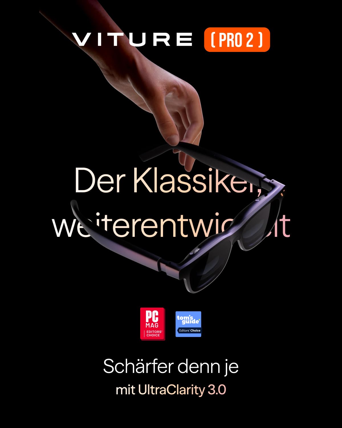 VITURE Pro 2 XR/AR-Brille-146'' UltraClarity 3.0 120Hz, mit Sony Micro-OLED