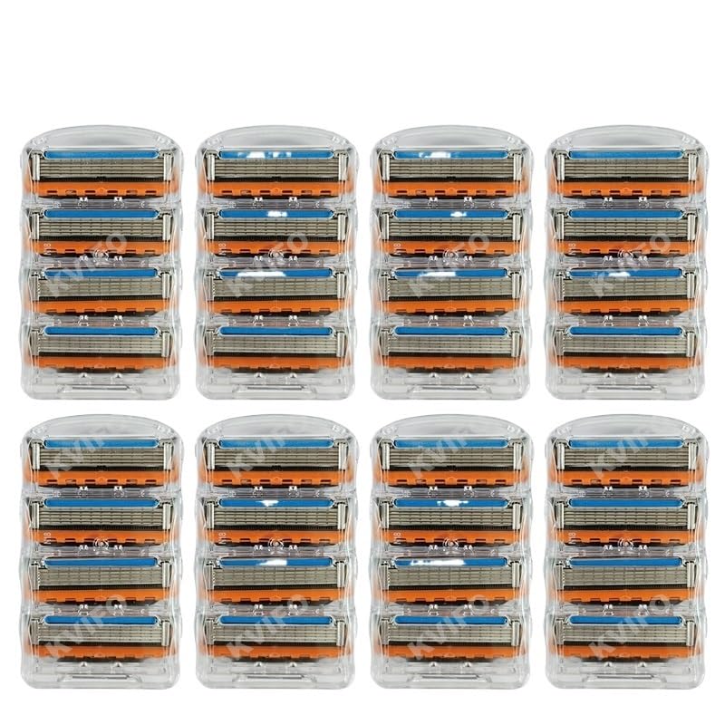 Recambios de repuesto for cuchillas de afeitar de 5 capas for hombre | 4/48 Uds afeitadora eléctrica afeitadora de cara masculina barba recortadora de pelo(32 pcs blade)