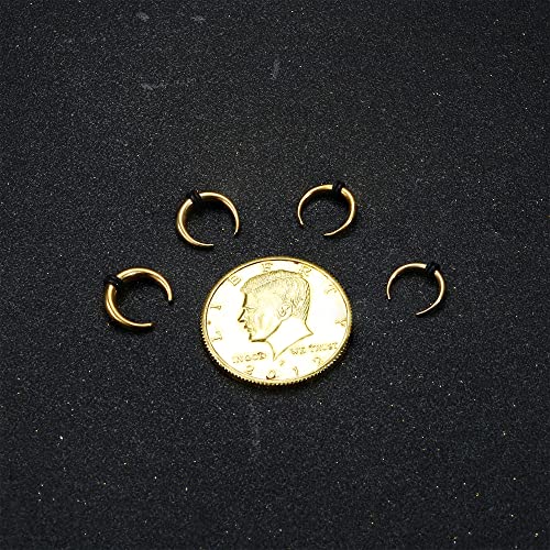 Drperfect Stainless Steel Acrylic Pincher Tapers Septum Ring C Shape Buffalo Stretcher Expander With 2 Black O-Rings Buffalo Piercing Tapper Kit #TOP6