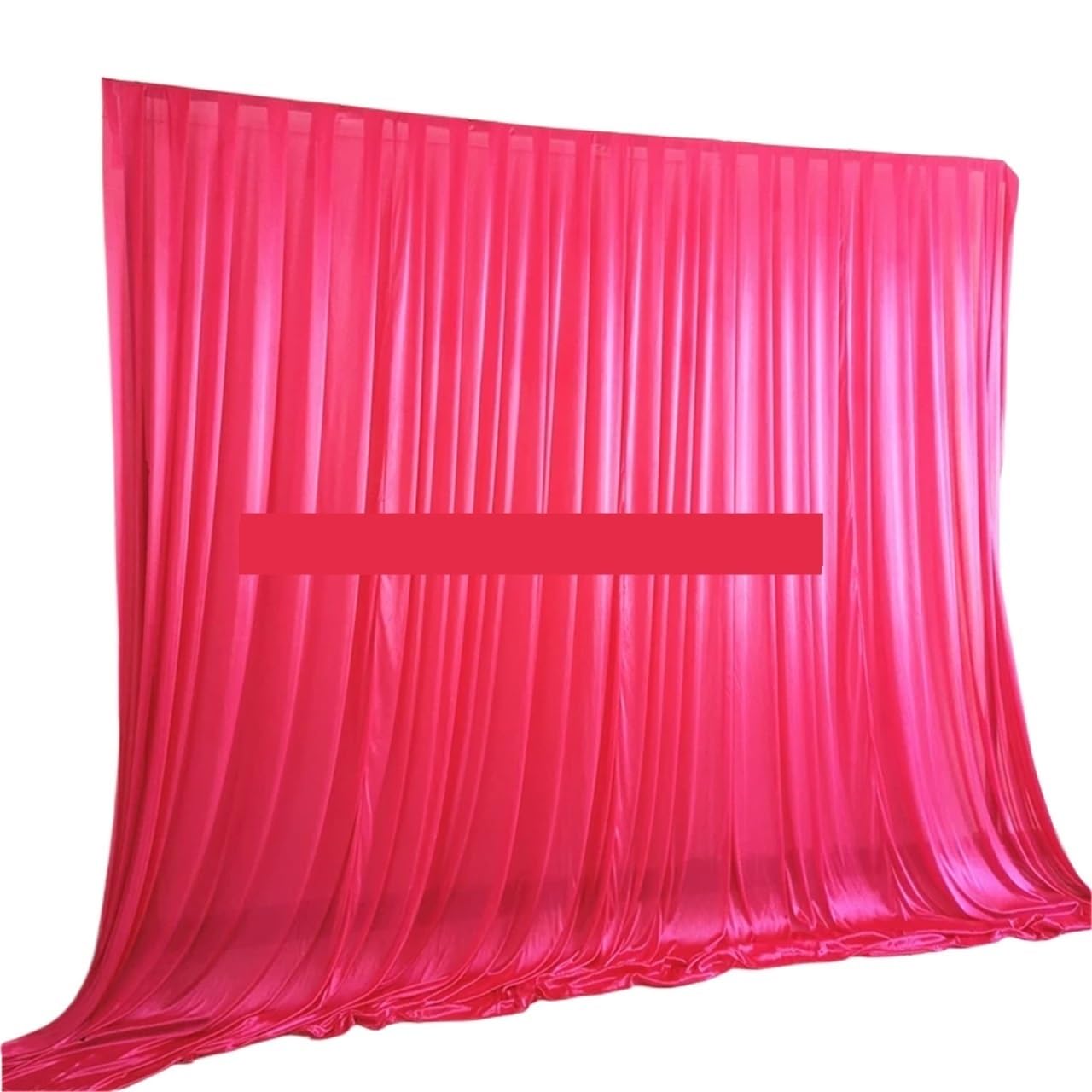 Shiny Ice Silk Backdrop Panels Large Event Decoration Drapes, Hanging Curtains Romantischer Hochzeitshintergrund(Color 1,H300xW150CM)