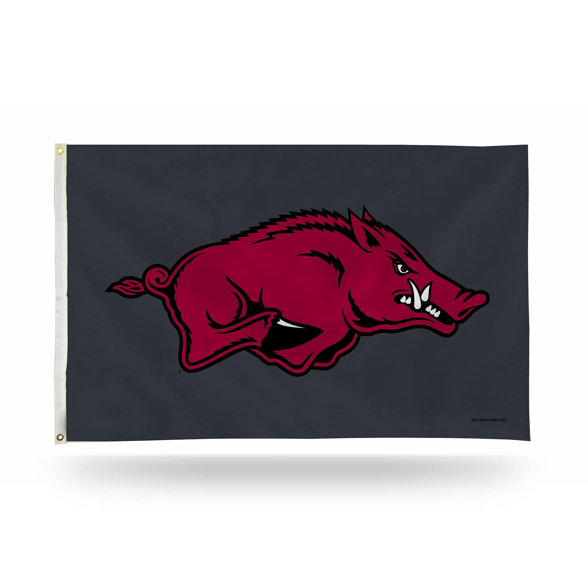 Drapeau Arkansas Razorbacks gris 9,5x1,5 m grand format pour mât horizontal