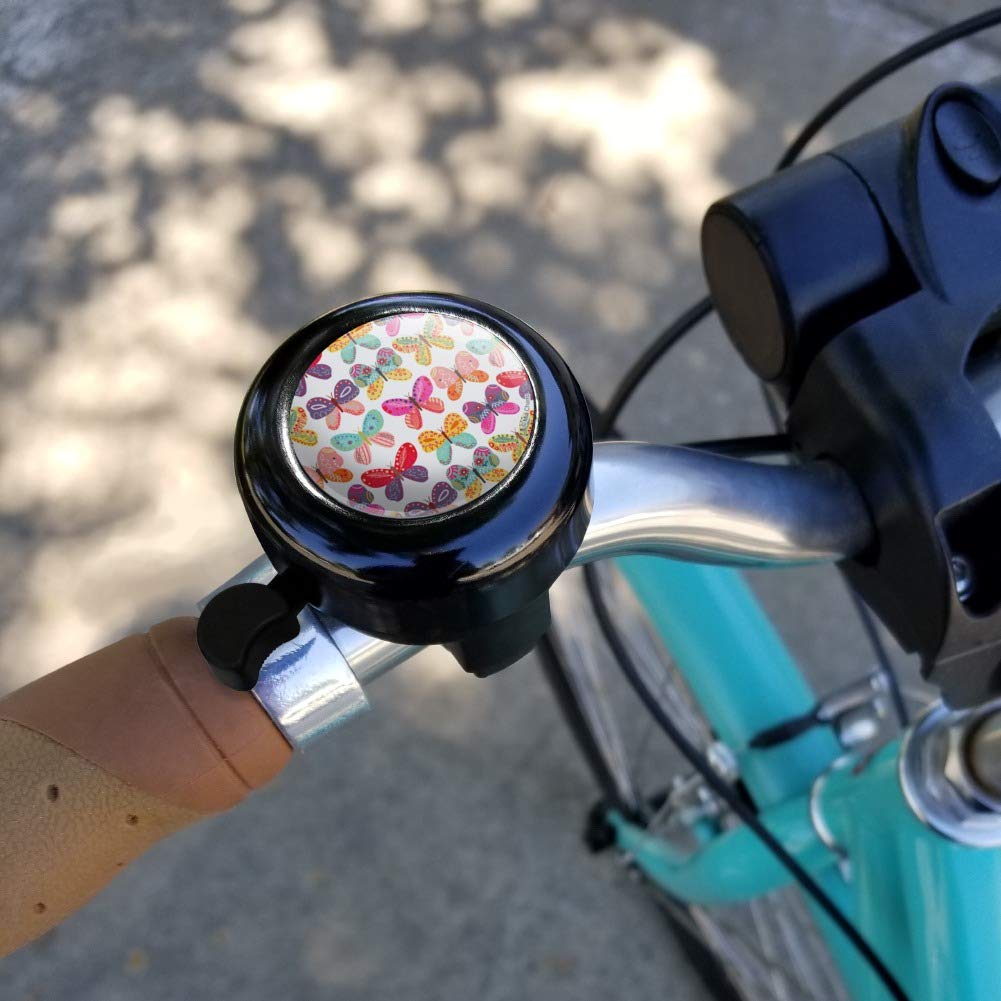 GRAPHICS & MORE Colorful Butterflies Bicycle Handlebar Bike Bell