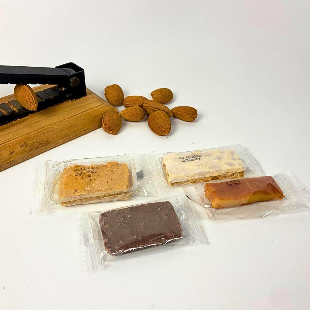 MiniTurrones 20 gramos - Caja Surtida de Porciones individuales de turrón - 2Kg (100 porciones aprox).