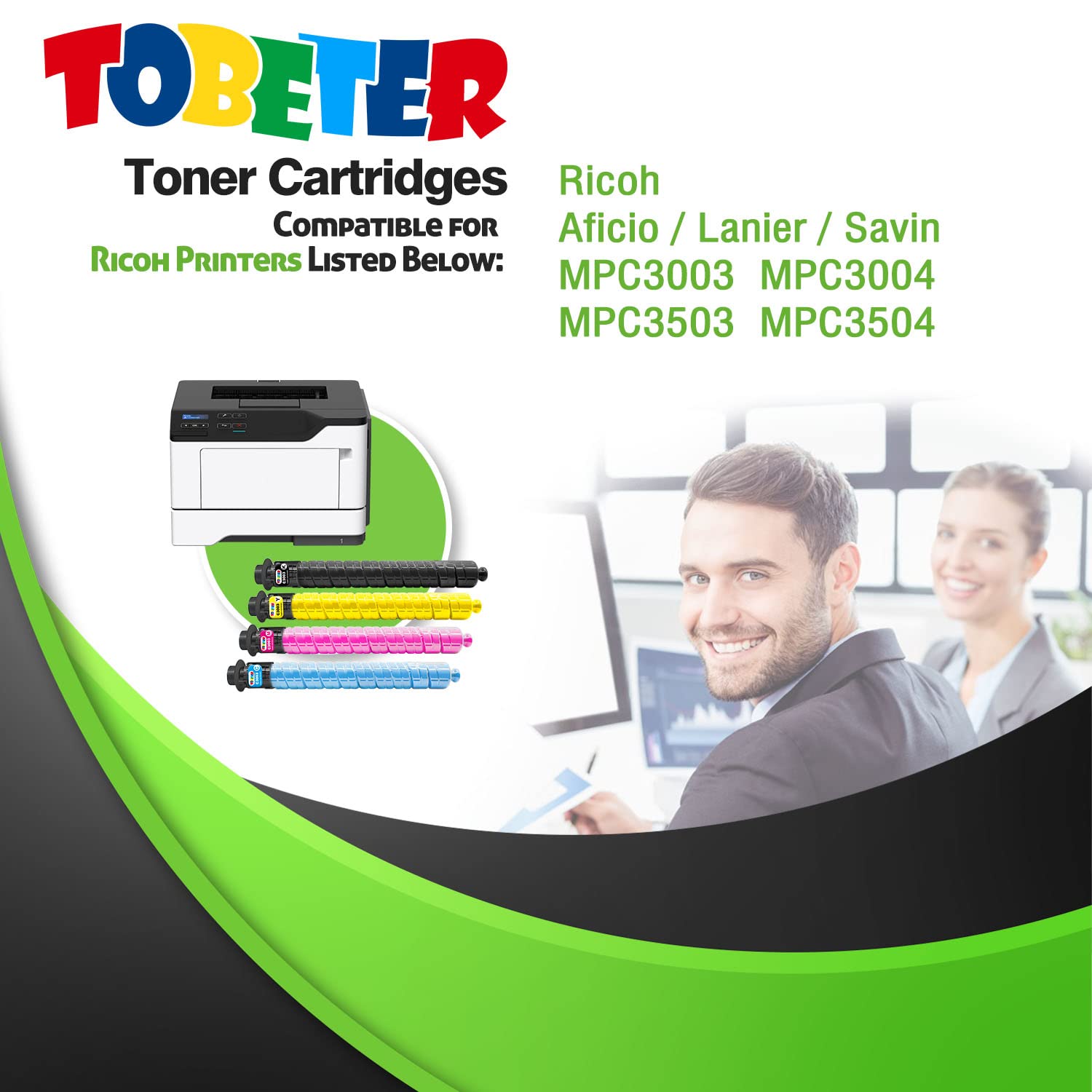 Amazon.co.jp: ToBeter 互換 MP C3003 トナー 交換用 リコー MPC3003