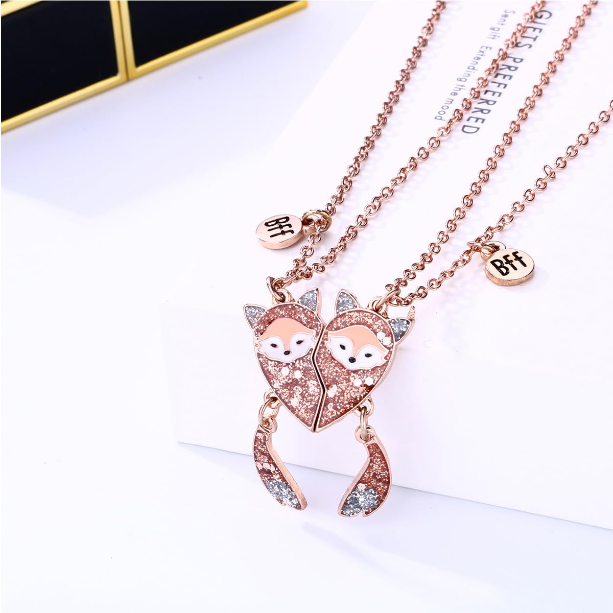 2PCS Collana dell'amicizia, Collana Pendente Amicizia per Regalo di Compleanno per Migliori Amici