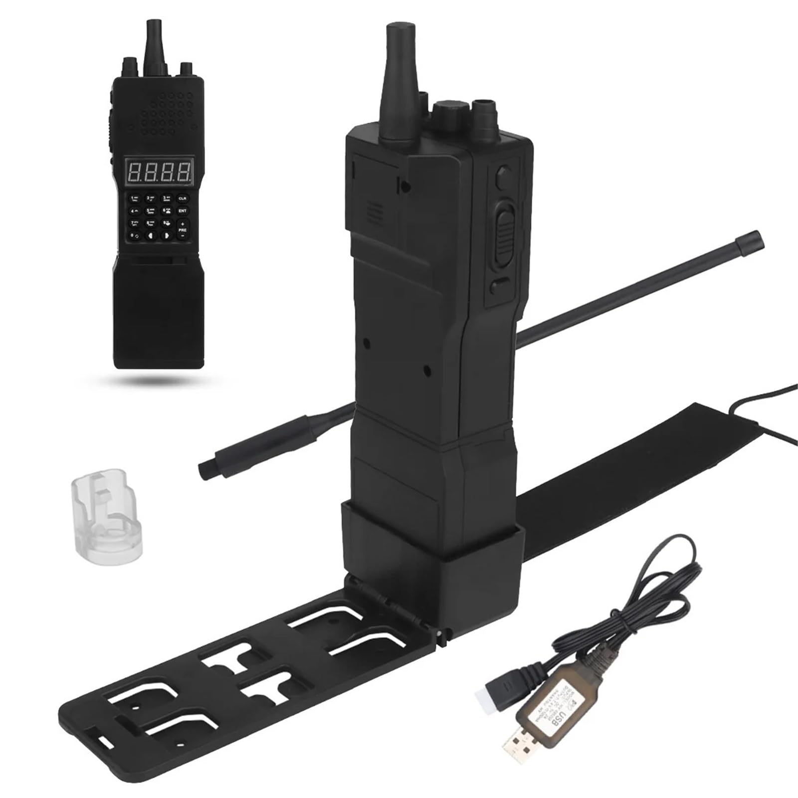 Airsoft Speed ​​Loader for 6mm BB Pellets, Radio-Modell Elektrischer Füller mit Adapter, Paintball Jagd Wargame Ausrüstung