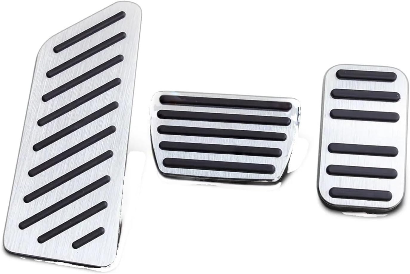 Compatible For 2023 2024 2025 Honda CR-V CRV 6th Anti-Slip Aluminum Foot Rest Dead Gas Brake Pedal Pad Cover Accessories Silver