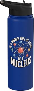 Atomic Physics Nuclear Core Quantum Mechanics Enthusiast Stainless Steel Insulated Water Bottle
