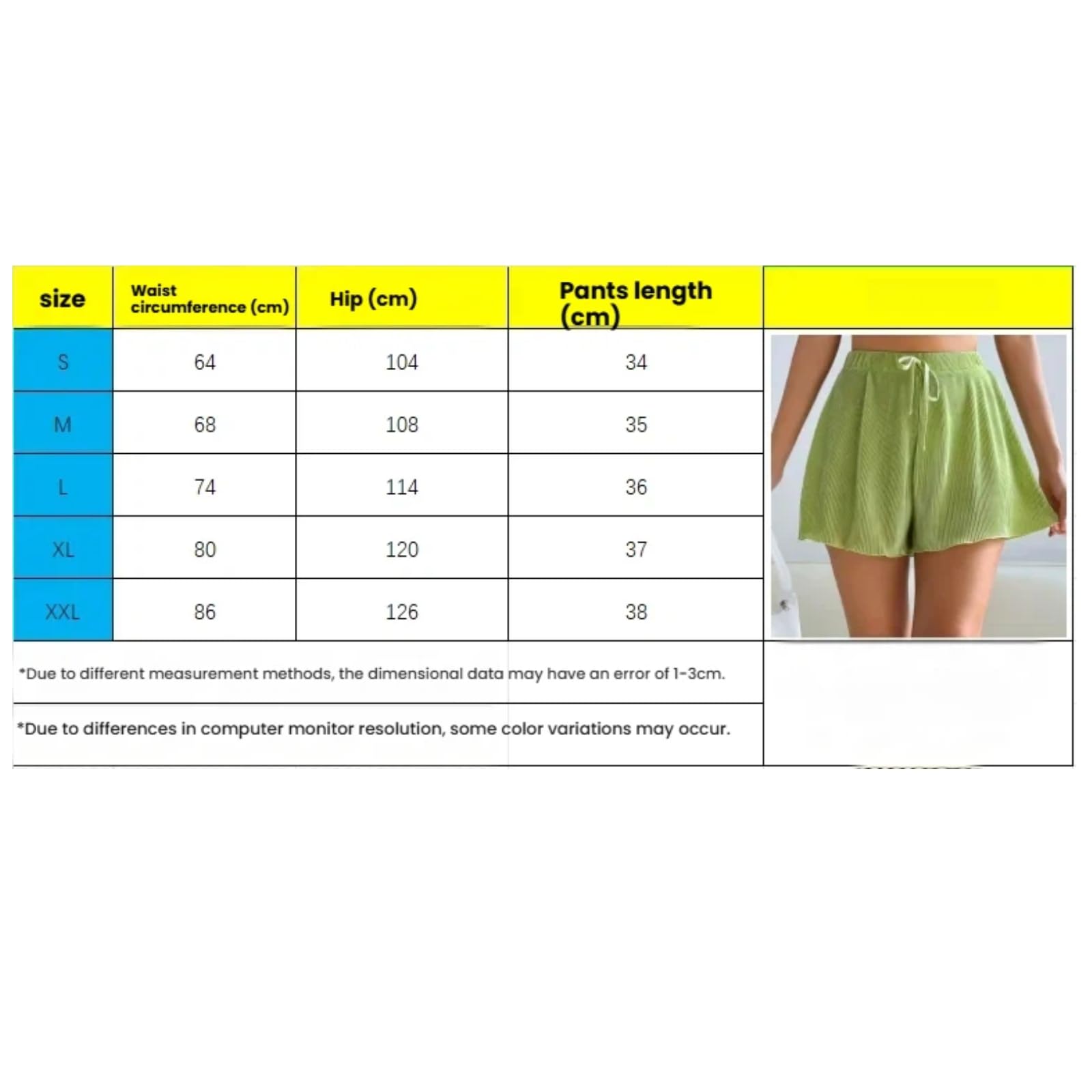 Short Décontracté Femme Ample Tricot Polyester Élasthanne | Short ample tricoté avec rubans décoratifs, tissu léger pour l’été, plage et sorties décontractées