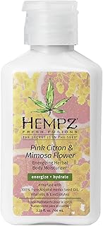 Hempz Fresh Fusions Pink Citron & Mimosa Flower Energizing Herbal Body Moisturizer, 2.25 Fl Oz