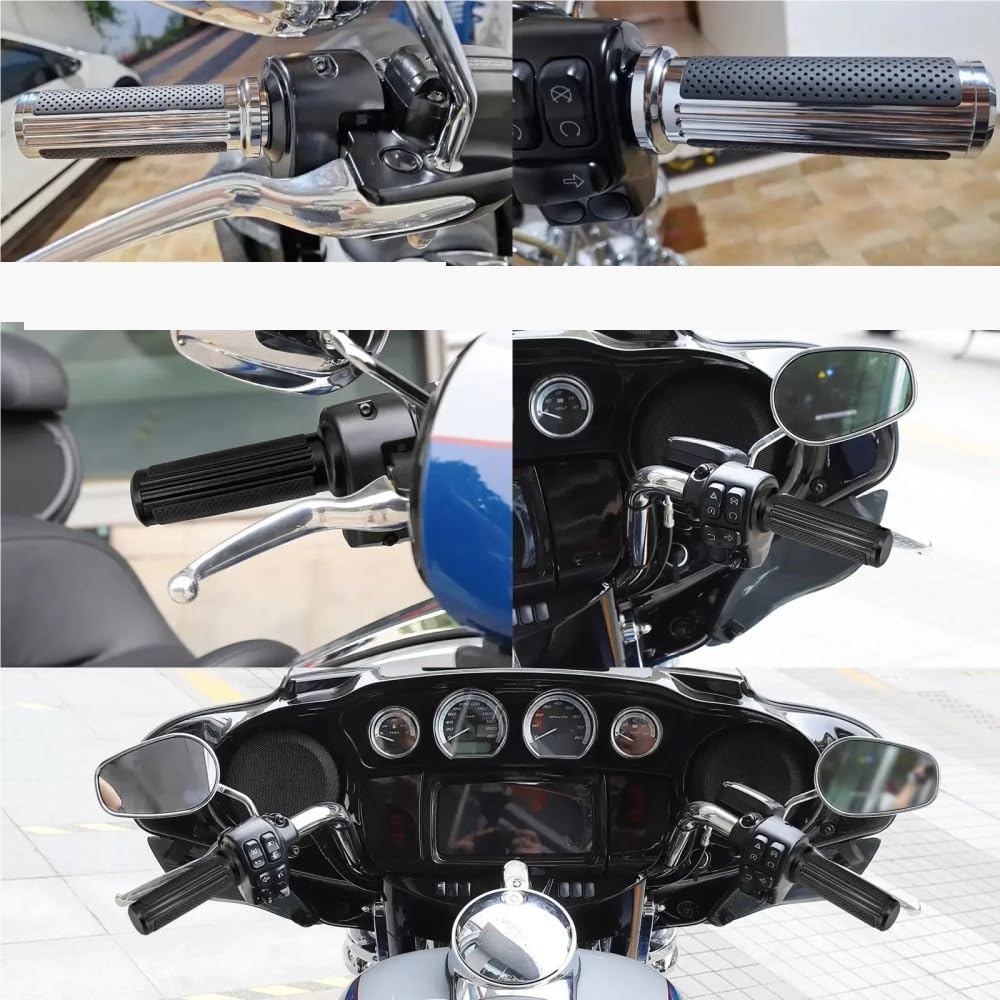 Poignées De Guidon D'accélérateur Électronique Moto 1'' 25 Mm pour Touring pour Electra pour Glide pour Softail pour Fat Boy