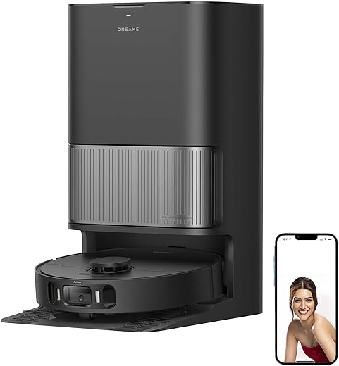 DREAME L40 Ultra AE Robot Vacuum and Mop Combo, 19,000Pa Suction, Self Emptying Dust Box, Flexible Mop & 167℉ Self Cleaning Washboard, Diverse…