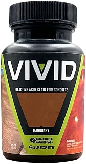 CC Concrete Coatings Vivid Acid Stain for Concrete | Mahogany | 4 oz Tester