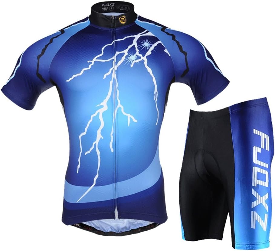 FJQXZ Cycling Jersey Set F016D Bike Biking Outdoor Sports Clothing Short Sleeve Shirt Pants Bicycle