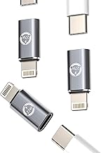 27W USB C Female to Lightning Male Adapter (3 Pack) Quick Charging for iPhone Cable Type-C Jack Charger iPad Converter Adapters Cable Type C Plug Apple MFI Certified TP-IP Connector