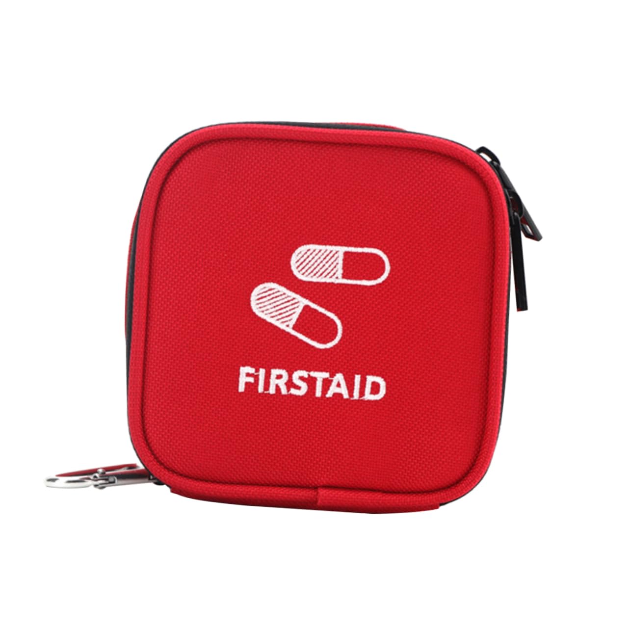 HAKIDZEL Empty First Aid Bag Compact Travel Storage Pouch Durable Medicine Organizer for Hiking Camping Stylish Multi Pocket Design Portable Medical