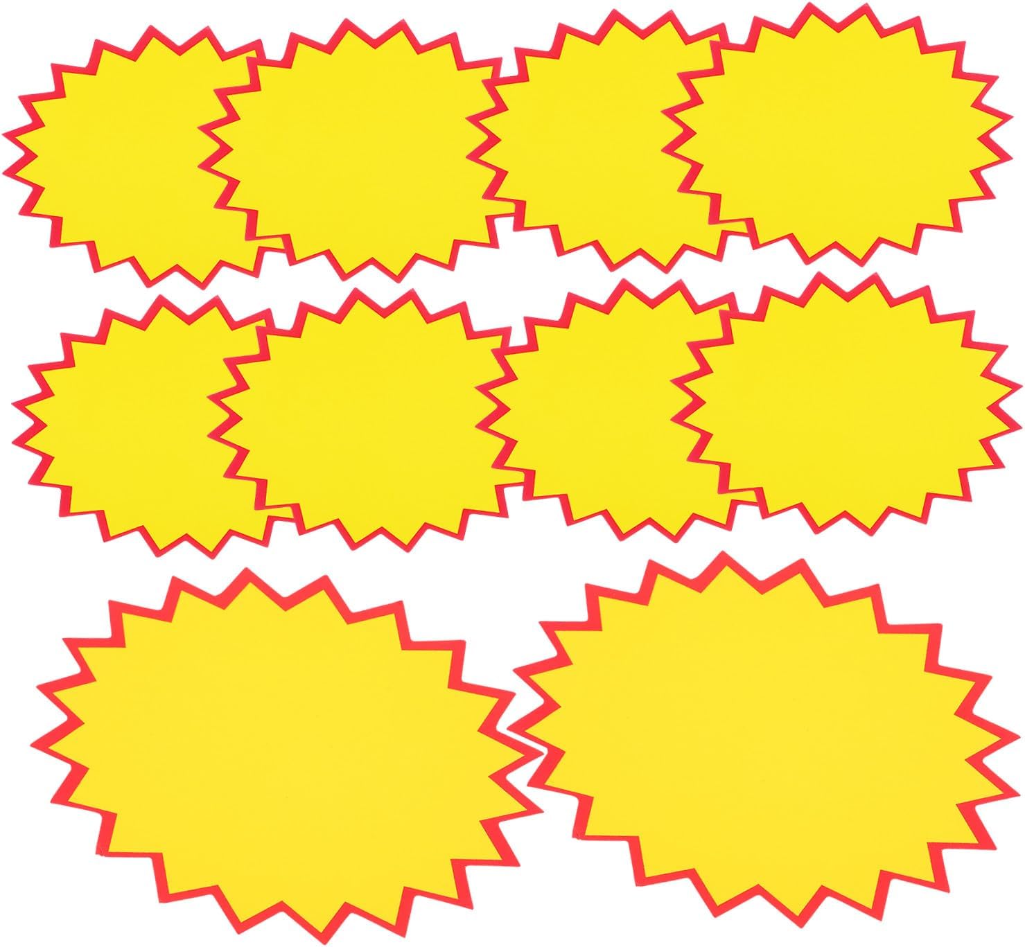 NUOBESTY Signs Retail Sale Signs Burst Signs Sales Label Tags for Retail Store Party Favors 100Pcs
