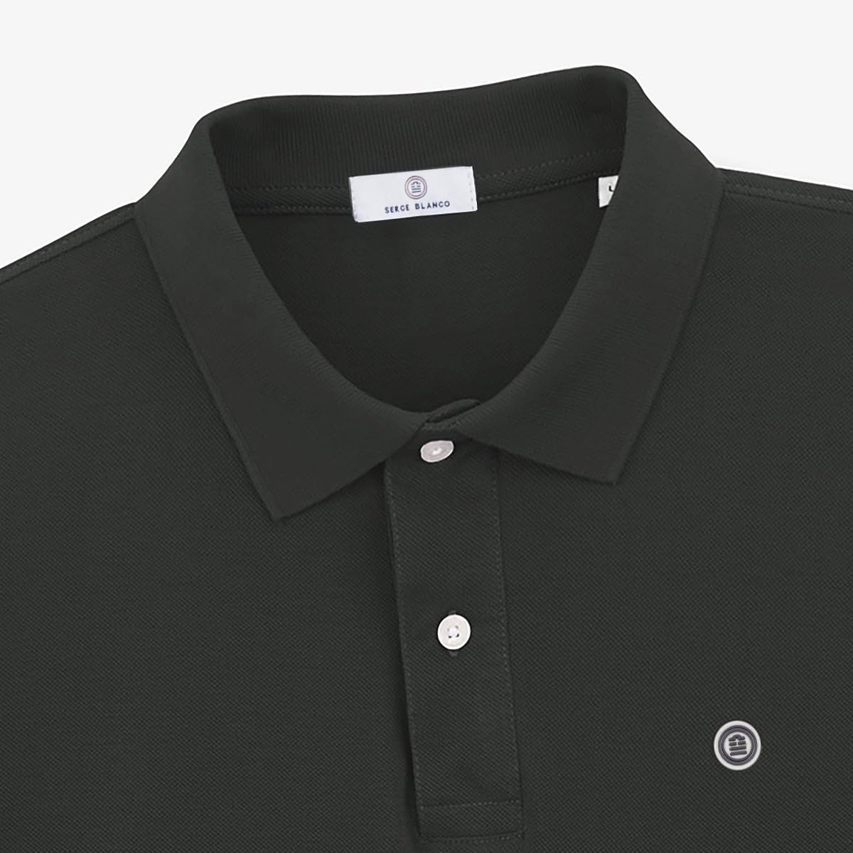 Serge Blanco Polo a Manica Corta Laxton in Cotone Maglia Piquet - Moda Uomo