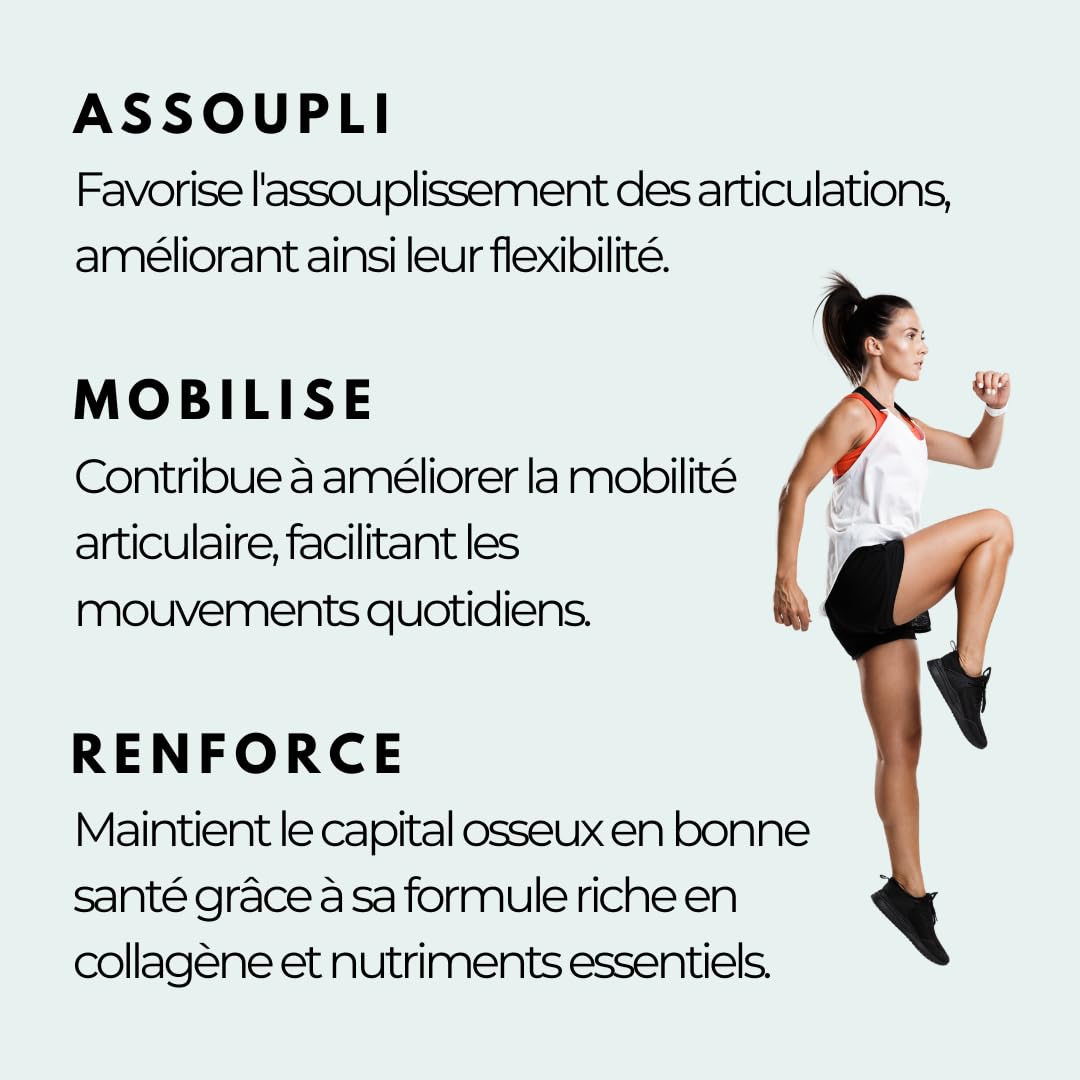 Oxyprolane® Flex • Complément Alimentaire Articulations, Capital Osseux, Arthrose • 45 gélules • Collagène Marin, MSM, Manganèse • Fabriqué en France LABORATOIRES BIO-RECHERCHE ®