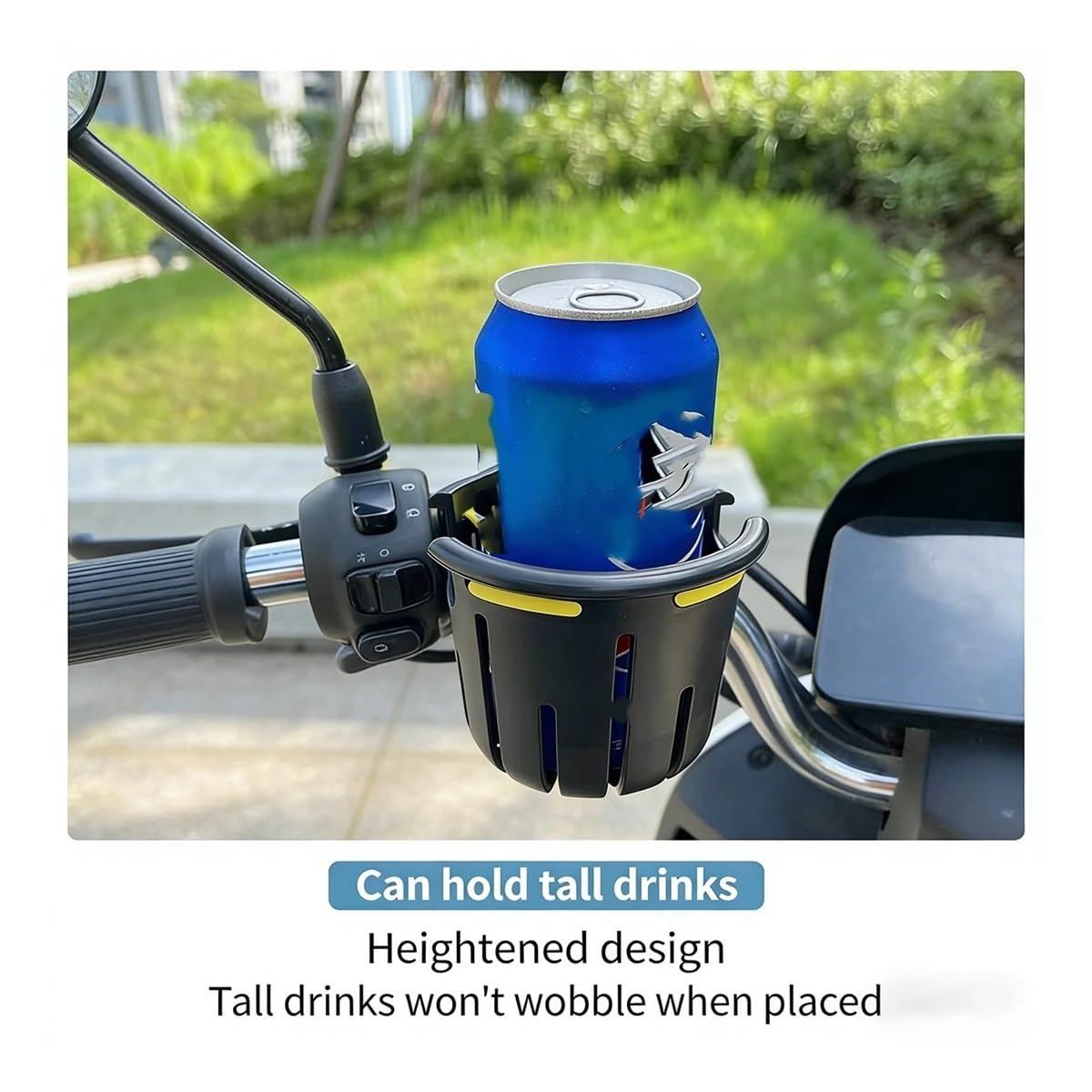 Becherhalter Motorrad Motorrad Universal Getränkehalter Verstellbarer Lenker Fahrrad Wasserflaschenhalter Elektrofahrzeug Wasserkocher Rack