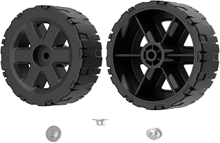 4-inch Black High-Strength Silent Wheels for cooler, Compatible with Igloo 5 Gal Beverage Rollers、Ice Cube 60/70 Qt Rollers coolers -2 Pack