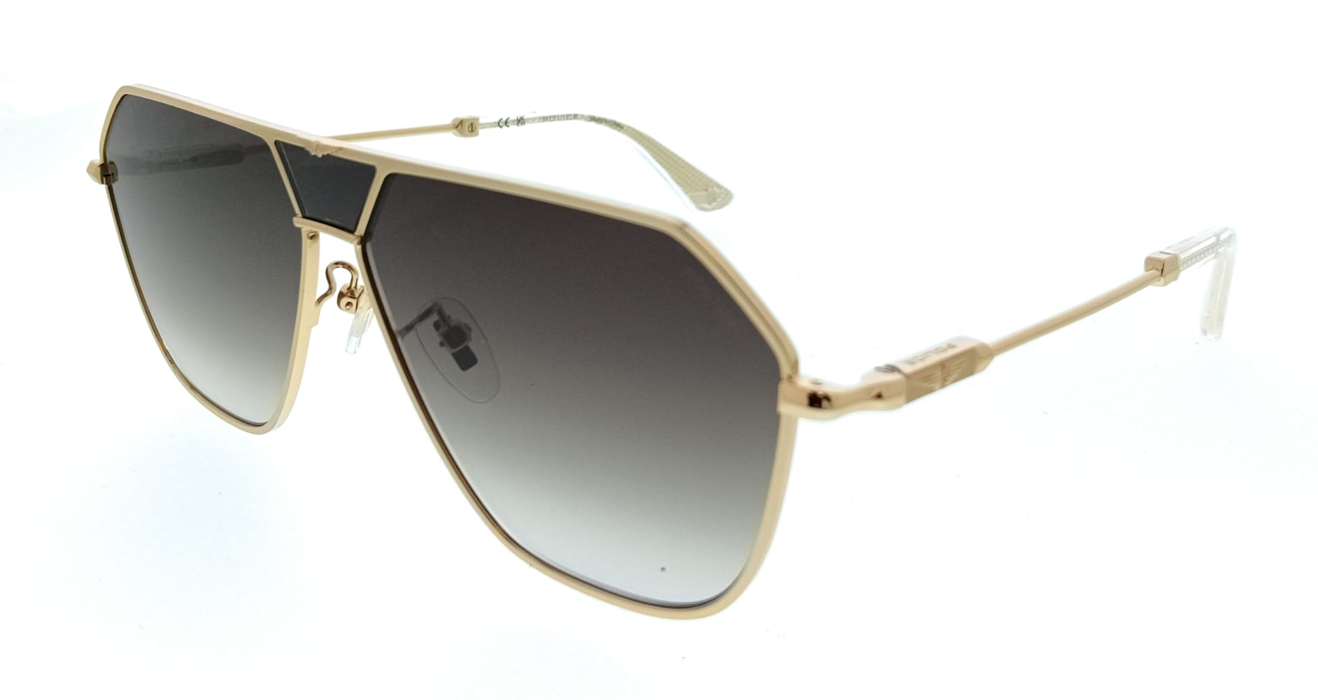 Police Men's  Aviator  Gold Grey Gradient Spll89 Horizon 8 Sunglasses , BrandAlley