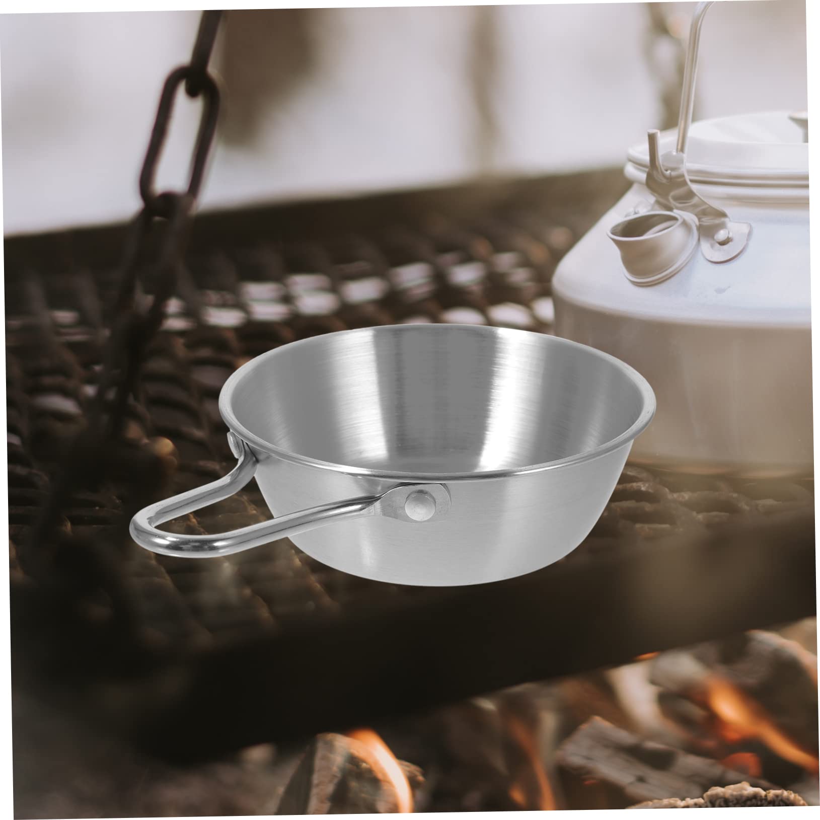 Mikikit 2Pcs Outdoor Water Bowls Multi Function Cups for Camping and Picnics Durable Lightweight and Easy to Carry with Smooth Edges