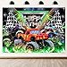 Newsely Truck Themed Happy Birthday Backdrop 5Wx3H Photography Monster Party Supplies Kids Burning Flame Car Jam Grave Digger Vehicle Background Boys Cool Modern Decorations Banner Photo Booth Props