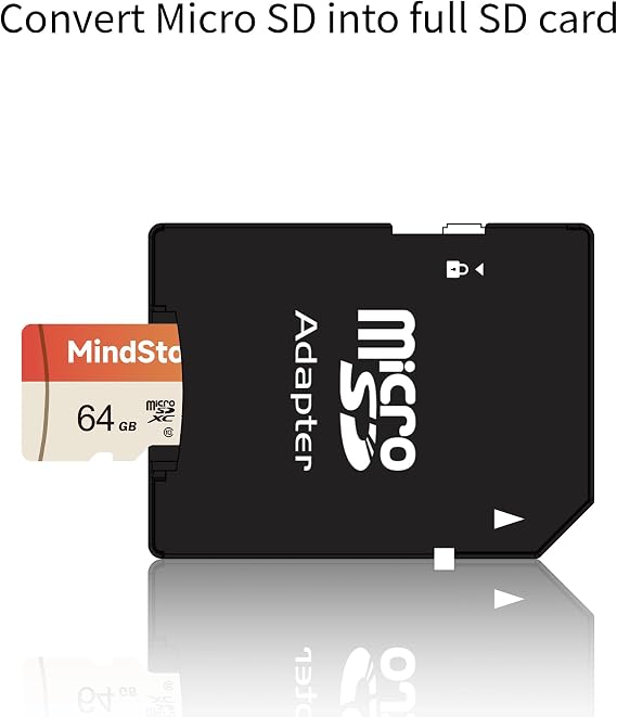 64GB Micro SDXC Memory Card, 90MB/s Read, U1, A1, with Adapter