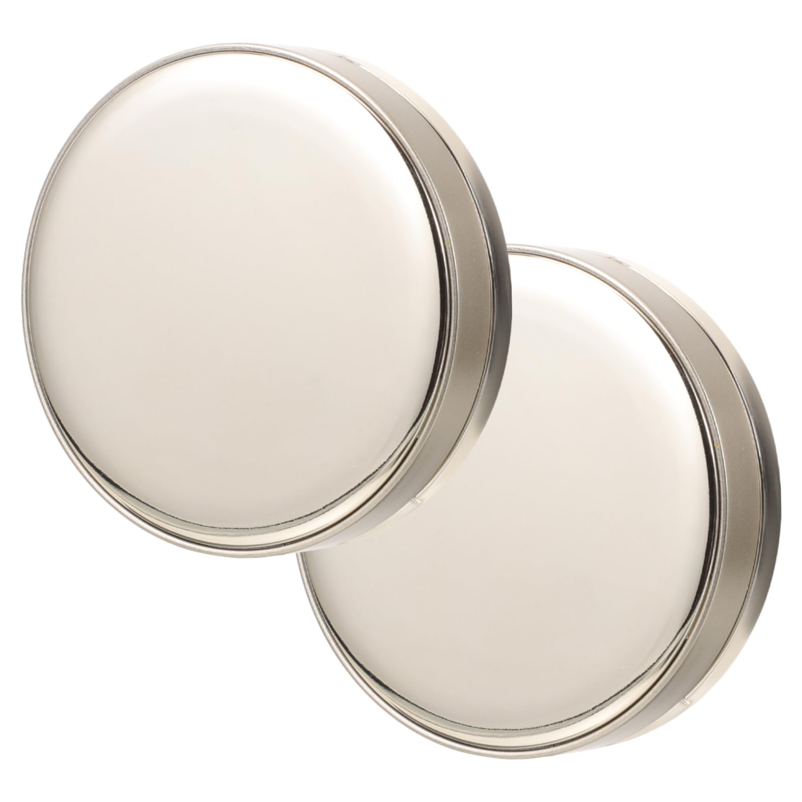 VINTORKY 2 Pack Foundation Case for Travel Portable Makeup Powder Container Compact Mirror Included