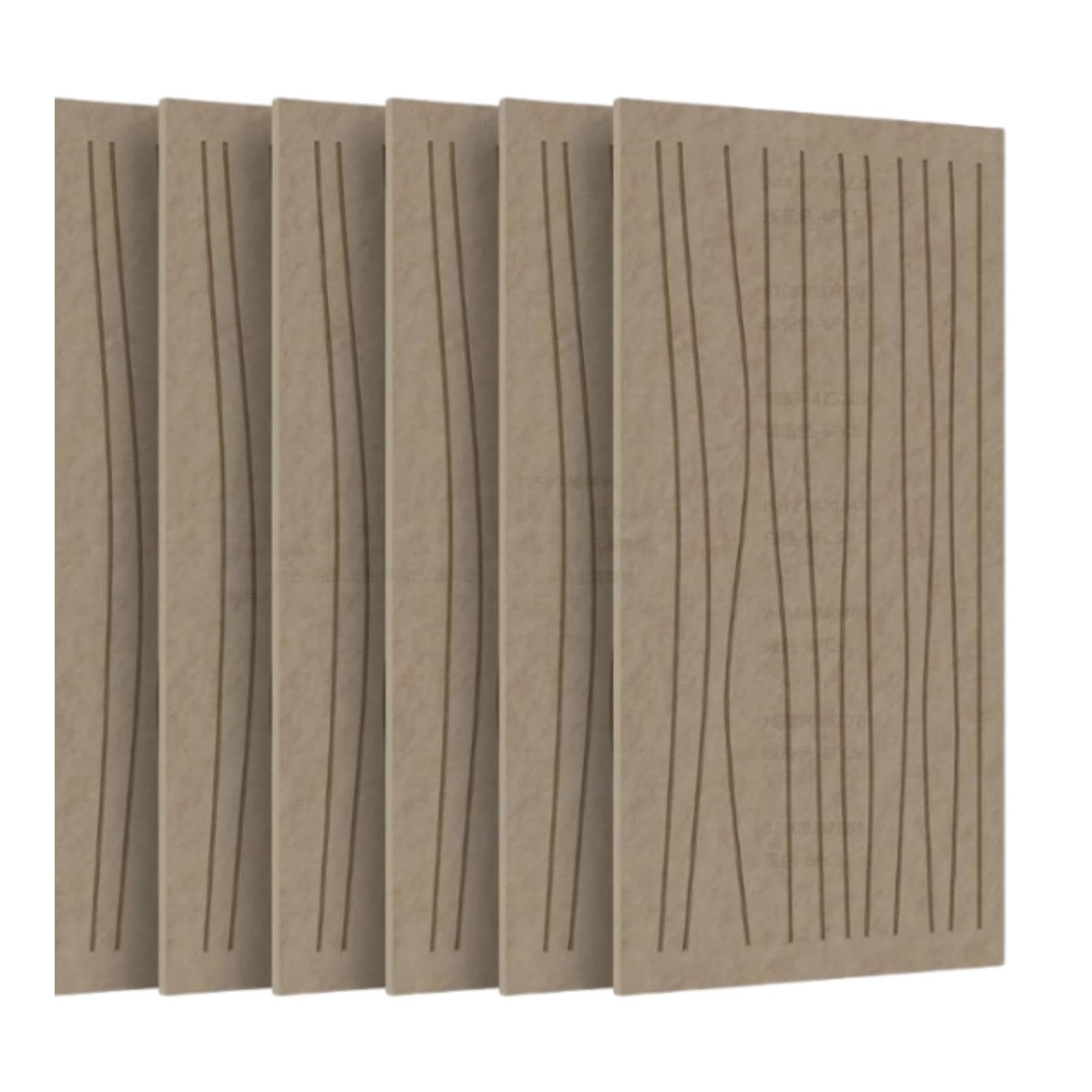 Baoblaze 6 paneles acústicos pared, paneles insonorizados para la reducción del ruido, absorbentes sonido para techo, Color Camel Oscuro