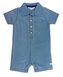 Baby/Toddler Boys Light Wash Denim Romper - 12-18m