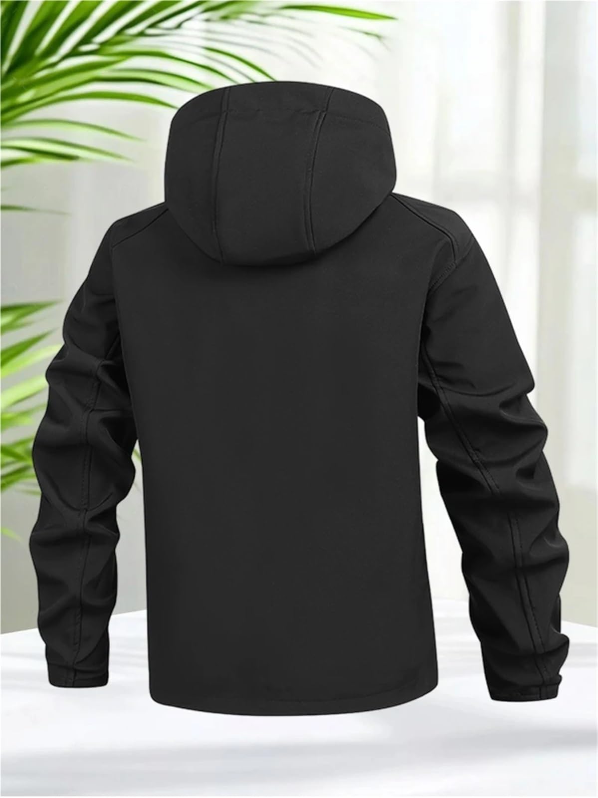 Chaqueta impermeable ligera con capucha y cremallera for hombre, ideal for exteriores, lluvia, escalada, senderismo, camping, pesca Para Hombre